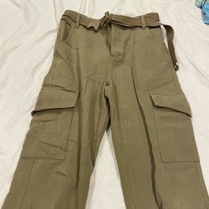 green cargo pants